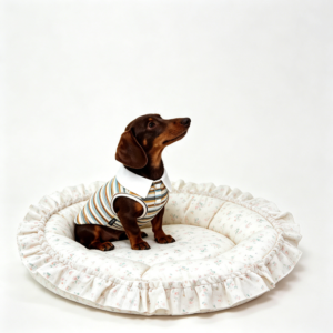 Striped Collared Pet T-Shirt Breathable Sleeveless Dog Top for Small Breeds